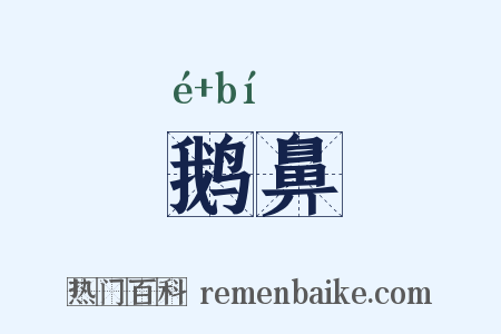 鹅鼻是什么意思的图片